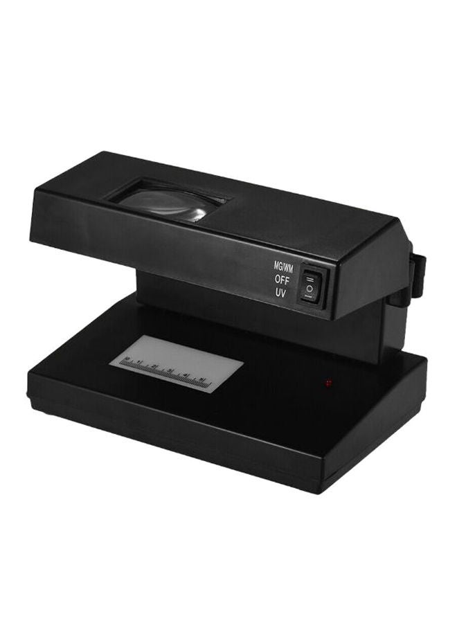 NIBEMINENT 2-In-1 Mini UV Money Checker Fake Counterfeit Note Detector Black  - Image 1