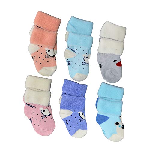 Freshfoot Baby's Organic Cotton Ankle Socks For 0-12 Months- 6 Pairs - Image 2