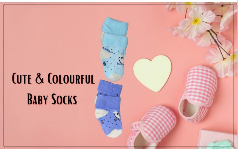 Freshfoot Baby's Organic Cotton Ankle Socks For 0-12 Months- 6 Pairs - Image 4