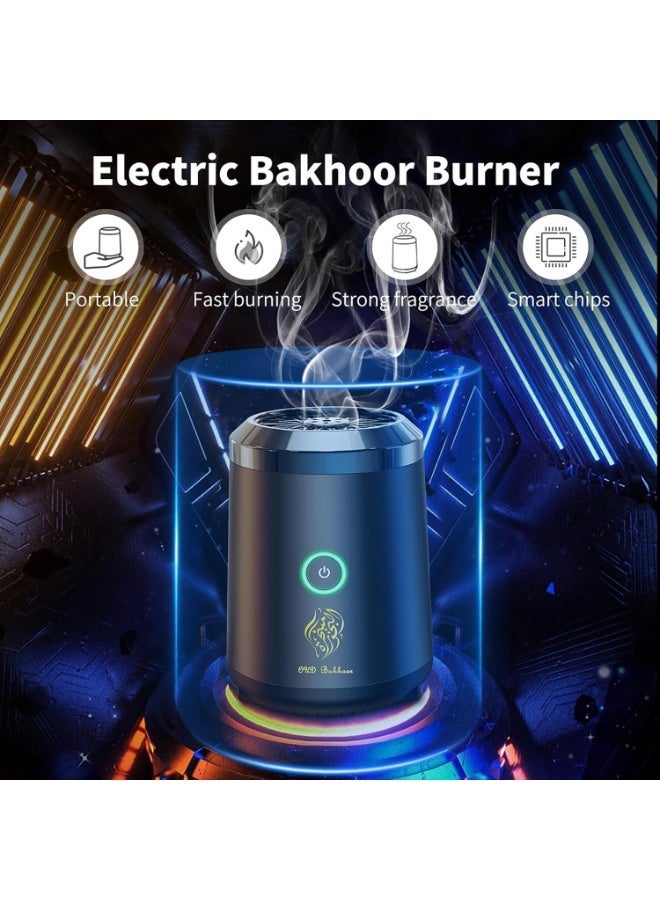 UV Enterprises Portable Electric Incense Burner USB Rechargeable Bakhoor Burner, Smart Oud Bukhoor Burner for Home Car Office, Arabic Incense Holder Diffuser - Image 5