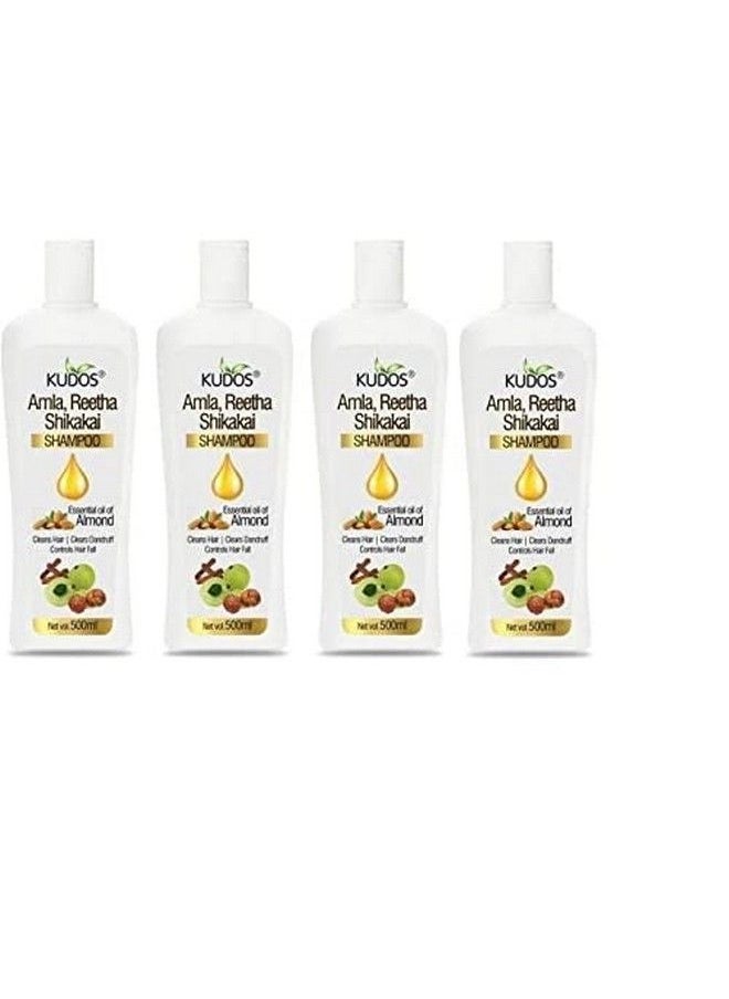 Kudos - Amla Reetha Shikakai Shampoo 500Ml Pack Of 4 - Image 1