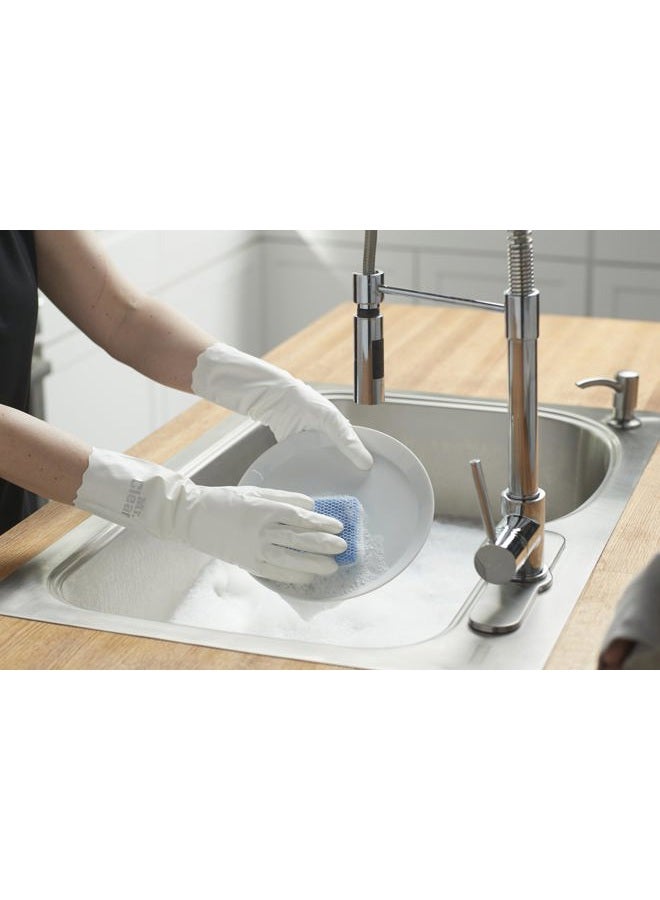 Mr Clean 243034 بليس، قفازات كبيرة خالية من اللاتكس، فينيل، بطانة ناعمة فائقة الامتصاص، قبضة دوامة غير قابلة للانزلاق، (كبير) - Image 2