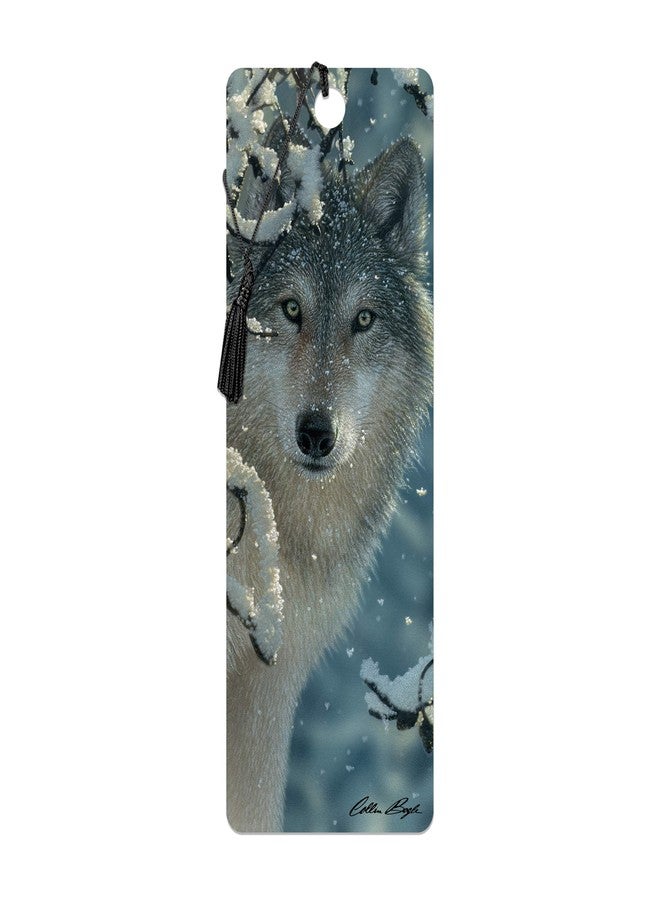 3D LiveLife Bookmark - Broken Silence from Deluxebase. Cute Lenticular Wolf Page Marker. Animal Themed Accessories for Book Lovers. Small Gifts for Men, Women, Writers and Teachers. - Image 1
