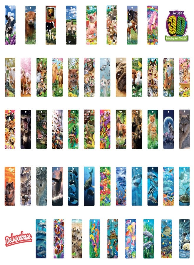 3D LiveLife Bookmark - Broken Silence from Deluxebase. Cute Lenticular Wolf Page Marker. Animal Themed Accessories for Book Lovers. Small Gifts for Men, Women, Writers and Teachers. - Image 2