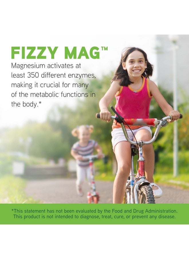 DAVINCI Little Fizzy Mag - Effervescent Magnesium Supplement for Kids to Support Brain Health, Relaxation and Behavior - with Calcium, Riboflavin - Lemon Lime Flavor - 516 g, 75 Servings - Image 3