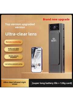 Generic Law Enforcement Recorder Recorder With Video DV Recording Function All-in-one Anti-shake Recorder High-definition Sports Camera-Body Color:F9 Remote MonitorinG Top Version Camera 128G [WiFi Mobile Phone Direct + RecordinG And Video RecordinG  - Image 1