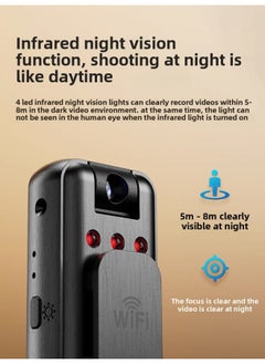 Generic Law Enforcement Recorder Recorder With Video DV Recording Function All-in-one Anti-shake Recorder High-definition Sports Camera-Body Color:F9 Remote MonitorinG Top Version Camera 128G [WiFi Mobile Phone Direct + RecordinG And Video RecordinG  - Image 4
