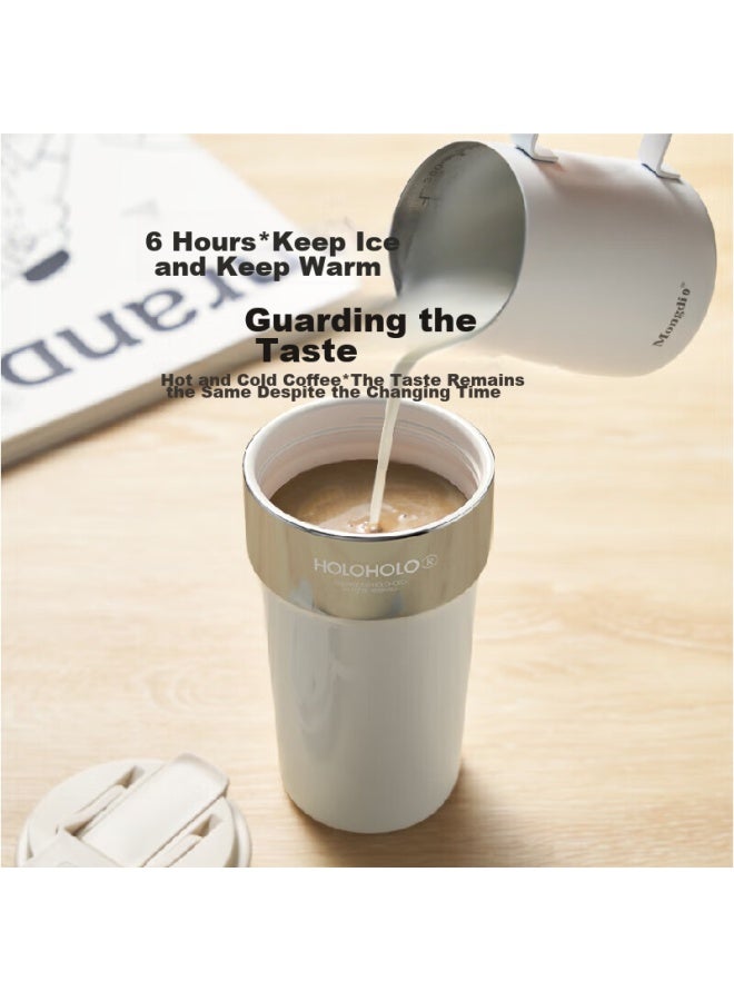 Holoholo Coffee Mug, Latte Cup, Insulated Cup, Ceramic Inner Liner, Women's Water Cup, 500ml, Men's Large Capacity, Portable Travel Cup - Image 5