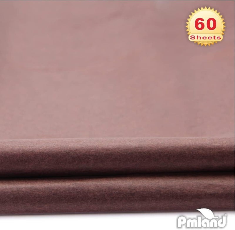 PMLAND Gift Wrapping Tissue Paper - Brown Color - 20 Inches x 26 Inches 60 Sheets - Image 3