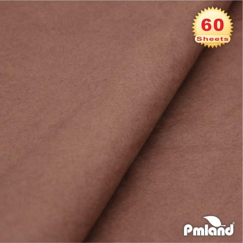 PMLAND Gift Wrapping Tissue Paper - Brown Color - 20 Inches x 26 Inches 60 Sheets - Image 2