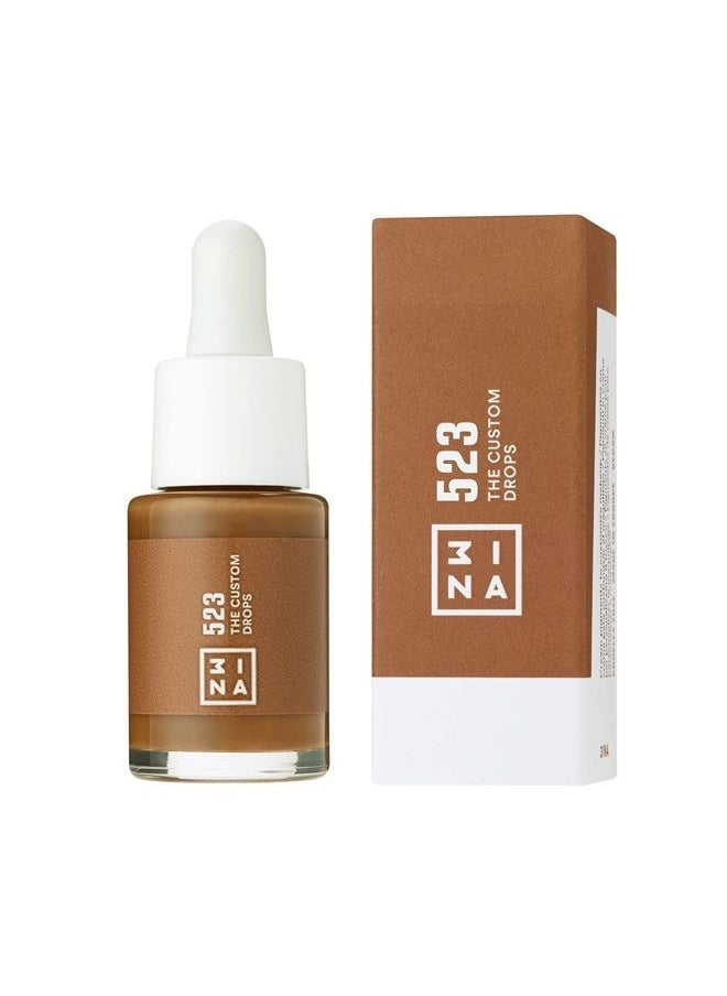 3INA MAKEUP - Vegan - The Custom Drops 523 - Brown - Foundation Drops to Adjust Makeup - Durable Formula - Matte Effect - Oil-Free - Matte Varnish - Cruelty Free  - Image 3