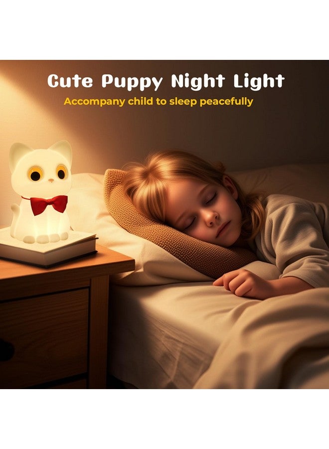 AVEKI Cat Night Light for Kids, Cute Squishy Silicone Cats Lamp for Baby Toddler Newborn Nursery, Dimmable Touch Night Light for Kids Room, Rechargeable Small Bedside Lamp Gifts for Girls (Cat) - Image 4