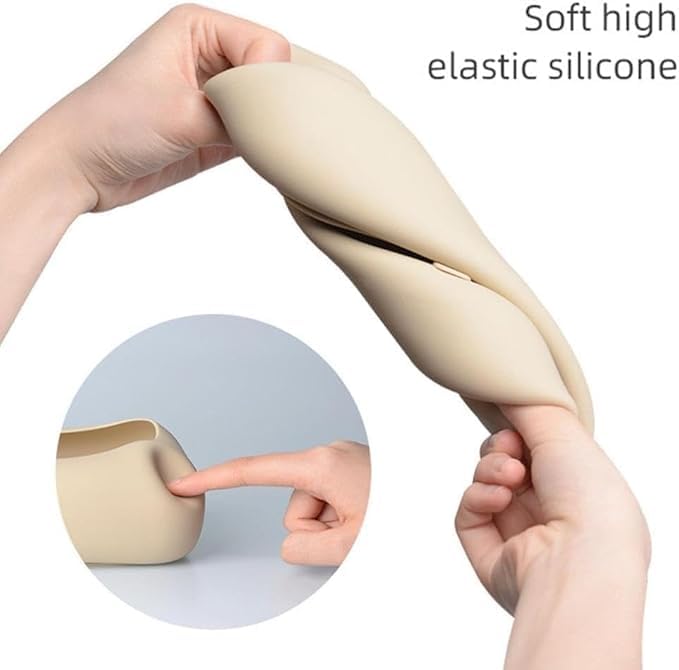 CLICKSWIFT حامل المناديل السيليكوني CLICKSWIFT، صندوق تخزين المناديل بكوب شفط، صندوق مناديل مستطيل بكوب شفط سيليكون، موزع مناديل محمول قابل لإعادة الاستخدام للمنزل، الحمام، المكتب، السيارة 1 قطعة متعددة الألوان - Image 4