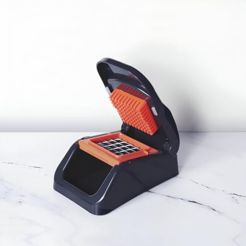 Meyer 2 in 1 Dicer with Container, Vegetable Cutter &Slicer, Cutting Machine | Kitchen Accessories | Kitchen Items for Home Cooking | Onion Chopper | Mini Handy Chopper (Plastic, Grey, Orange) - Image 2