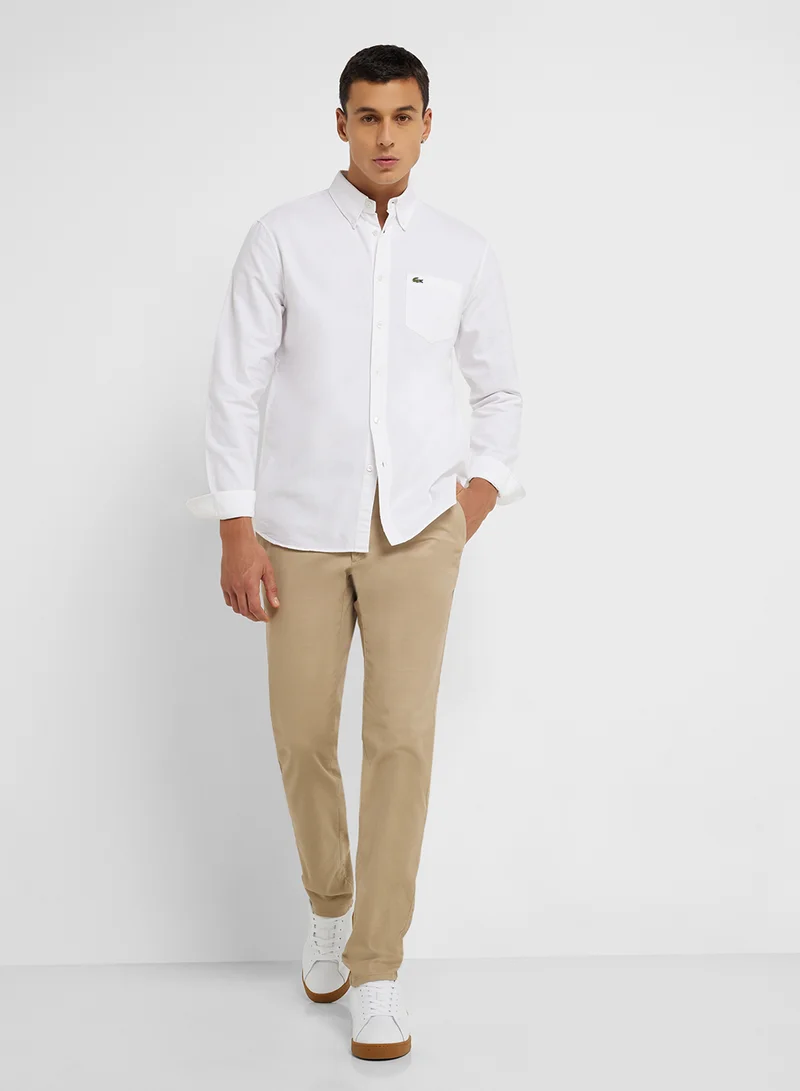 LACOSTE Regular Fit Button Down Shirt