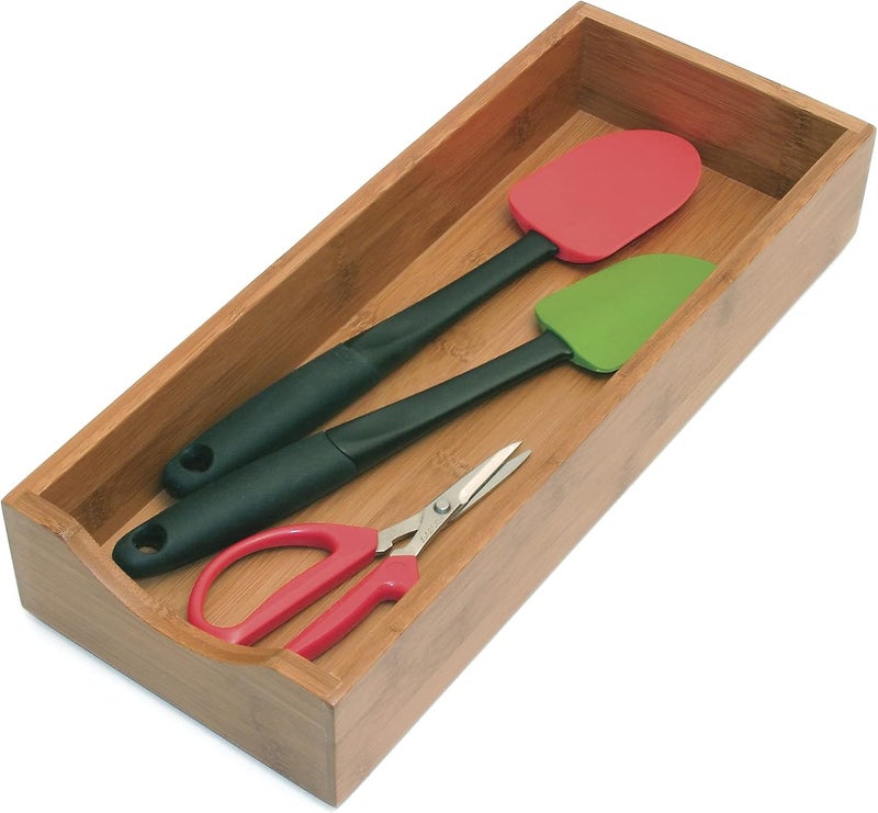 Lipper International Bamboo Wood Stacking Drawer Organizer Box, 3" x 9", Set of 2 - Image 4