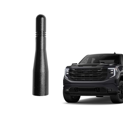 AMFRNE for GM Truck Short Antenna Fit for GMC Sierra and Chevy Silverado All Models | Black 3 inches Short Replacement Antennase | for Sierra Silverado Truck Antenna Accessories | Car Wash Safe - Image 1