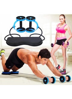 Alissa Multifunctional Muscle Exercise Equipment Home Fitness Gym Double Wheel Abdominal Waist Training Ab Roller  - Image 3