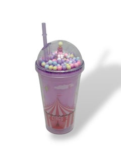 QSHOP 450ml Cold Drink Tumbler with Airtight Lid - Stylish Design and Vibrant Colors from Qshop - Ideal for Ice Coffee, Smoothies, and Iced Tea - Lightweight and Easy to Carry for Everyday Use  - Image 1