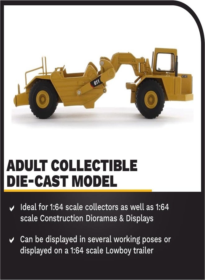 Diecast Masters 1:64 Cat 611 Wheel Tractor Scraper 85695 - Image 3