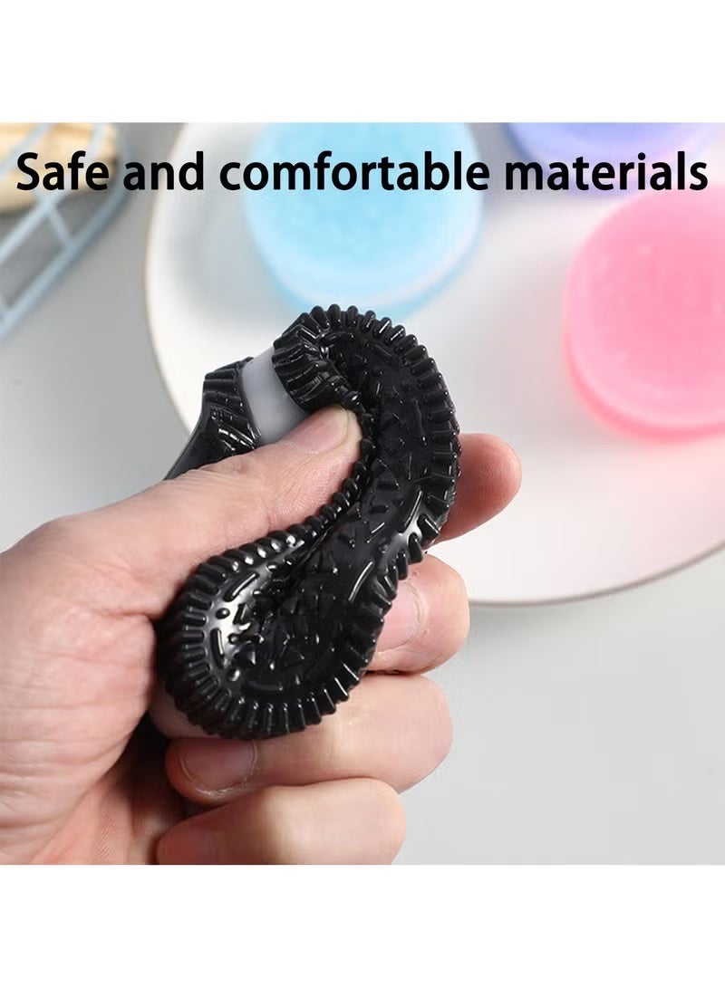 4PCS Squishy البسكويت لعبة الإغاثة من الإجهاد ، لعبة إزالة الضغط ، تصميم ساندويتش واقعي للقلق والاسترخاء ، ملحقات المكتب المثالية ولعبة Fidget الممتعة للبالغين ، مثالية للتخفيف من الإجهاد - Image 2