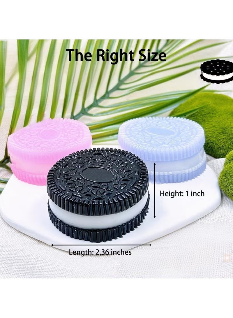 4PCS Squishy البسكويت لعبة الإغاثة من الإجهاد ، لعبة إزالة الضغط ، تصميم ساندويتش واقعي للقلق والاسترخاء ، ملحقات المكتب المثالية ولعبة Fidget الممتعة للبالغين ، مثالية للتخفيف من الإجهاد - Image 5