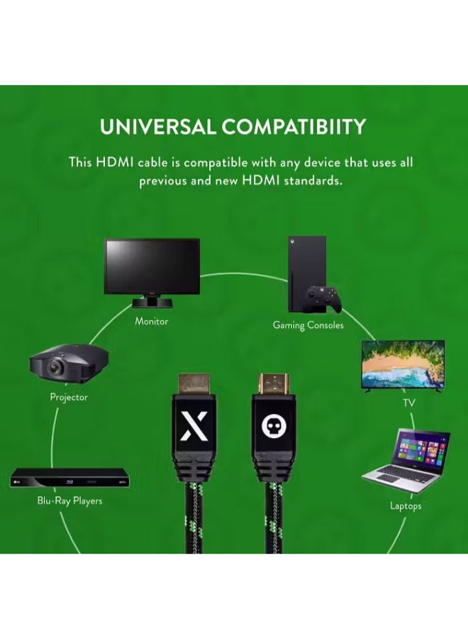 numskull 4K Ultra Hd Hdmi 2.0 Cable - 2M (7Ft) (Xbox Design) - Image 3
