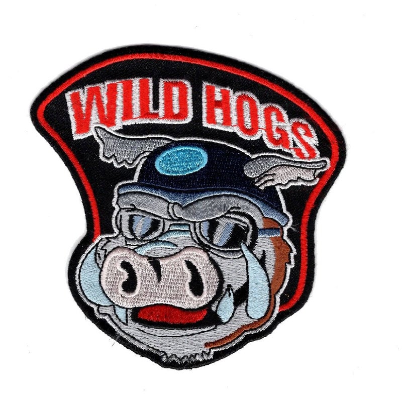 Miltacusa Wild Hogs Embroidered Iron on Sew on Jacket Vest Biker Patch 120 INCH 