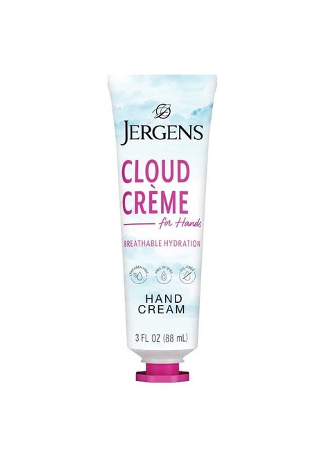 Cloud Creme Hand Cream for Dry Hands, Lotion with Hyaluronic Complex, Non-Greasy Moisturizer & Breathable Light Formula, 3 oz