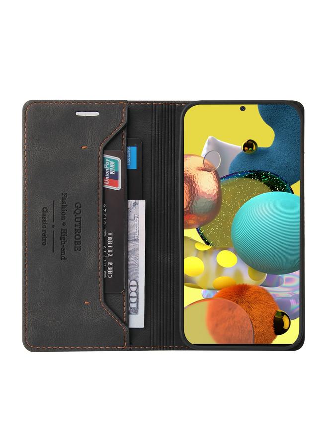 erorex Case For Samsung Galaxy A51 Skin Feel Anti-theft Brush Horizontal Flip Leather Case with Holder & Card Slots & Wallet - Image 5