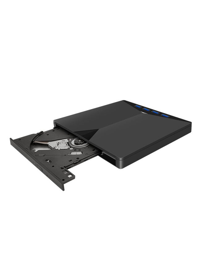 Generic - External Portable 3.0 Usb Drive Dvd/cd Seven-in-one Recorder Multi-function Type-c Computer Universal Interface-Color:Black-Specifications:XD013-A Multi-function Burning - Image 1