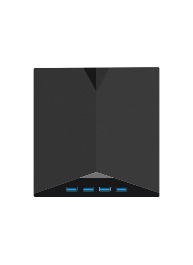 Generic - External Portable 3.0 Usb Drive Dvd/cd Seven-in-one Recorder Multi-function Type-c Computer Universal Interface-Color:Black-Specifications:XD013-A Multi-function Burning - Image 1