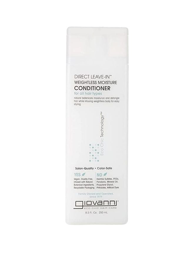 Giovanni Direct Leave In Weightless Moisture Conditioner For All Hair Type 250ml - Image 1