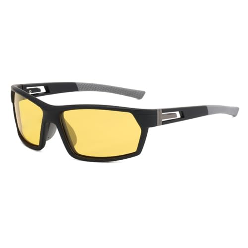 Karsaer Classic Square Polarized Sunglasses for Men Women Yellow Night Vision Lens E1193 - Image 2