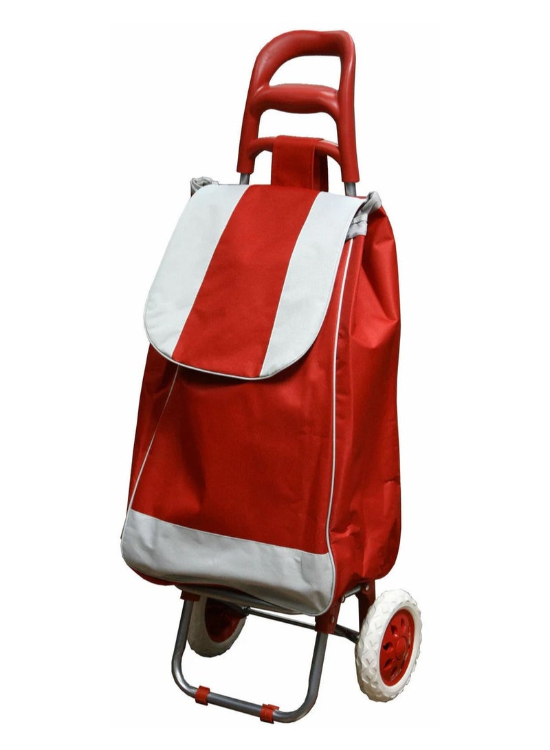 DubaiGallery Vegetable & Fruit Folding Shopping Trolley Bag with Wheels - Image 1
