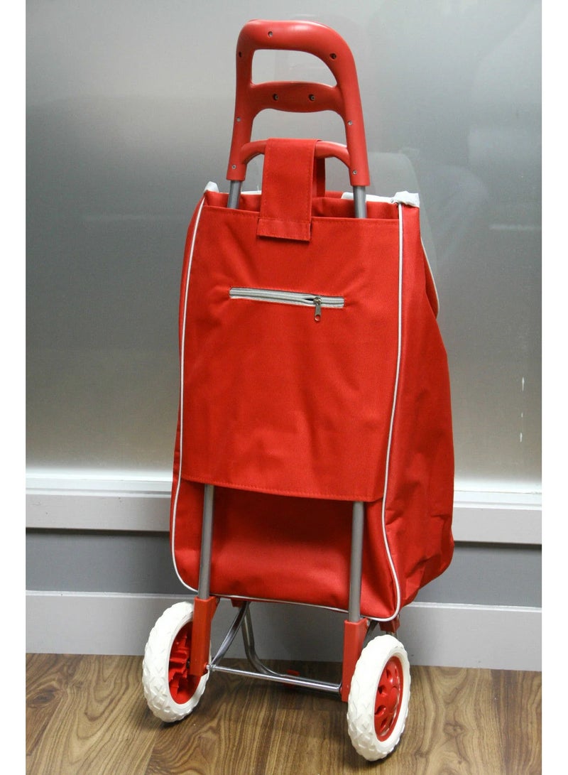 DubaiGallery Vegetable & Fruit Folding Shopping Trolley Bag with Wheels - Image 2