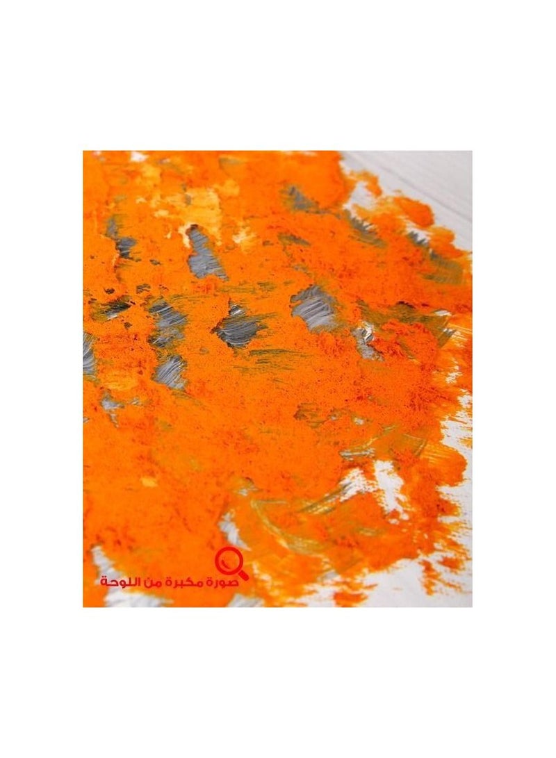 كانجرو لوحة تجريدية مرسومة باليد تصور ثلاثة أشجار ملونة زاهية تبرز على خلفية رمادية وسوداء، مع لمسات حمراء جريئة. - Image 3