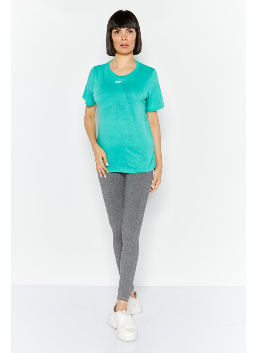Reebok Women Sportswear Fit Training Top, Green  - Image 2