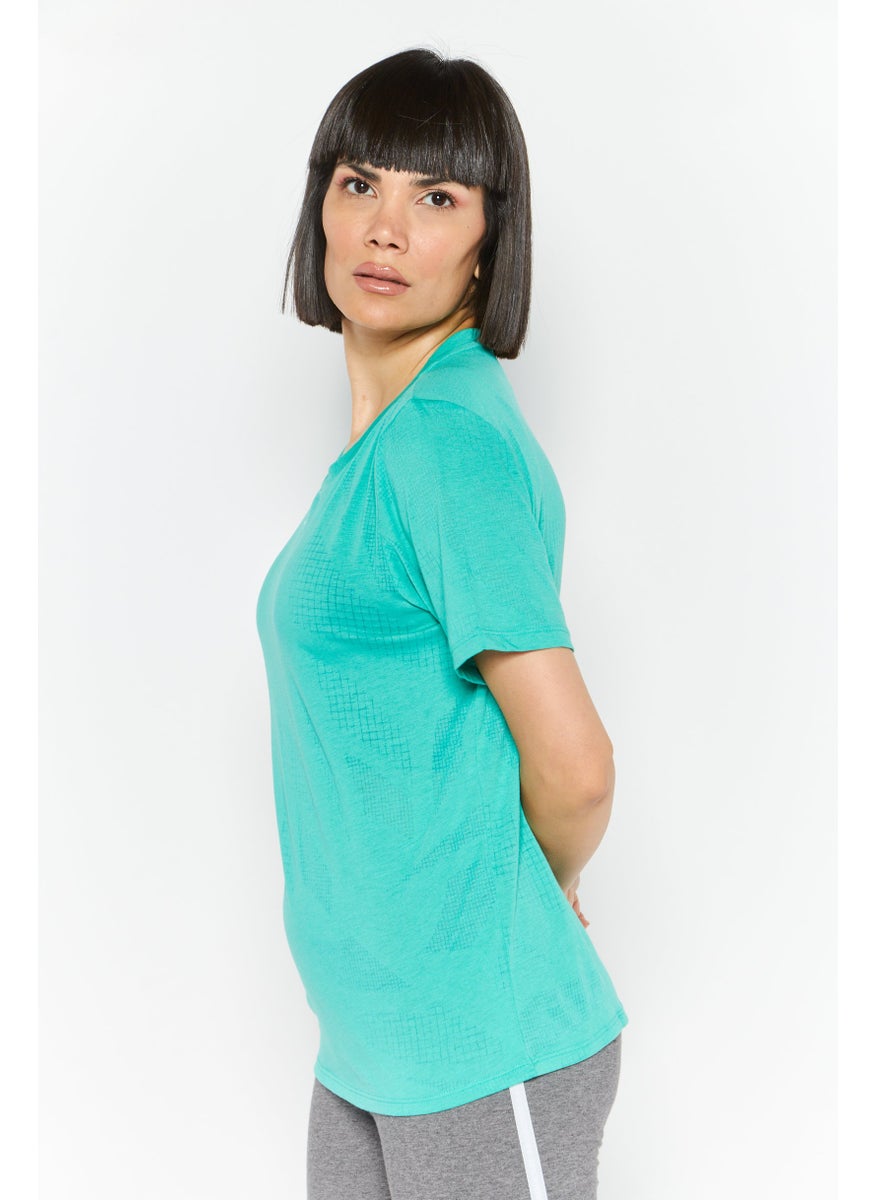 Reebok Women Sportswear Fit Training Top, Green  - Image 4