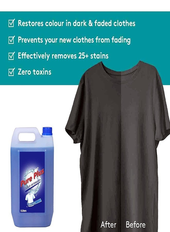 Pure Plus Liquid Detergent - 5 Liters | Powerful Cleaning for Laundry, Dishes, and Surfaces | Gentle on Hands | Eco-Friendly and Long-Lasting Formula - Image 2