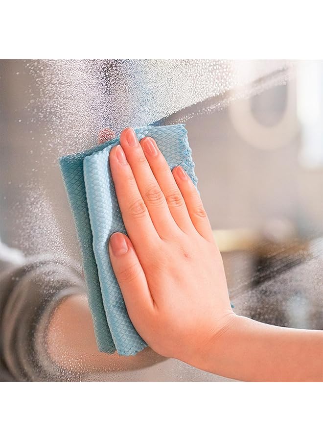 SAGREENY 5 Pack Microfiber Cloths, Microfiber Glass Cleaning Cloth, Streak Free Windows & Mirrors, Lint Free Towels, Car Windows Towel, Microfiber Clean Glass And Window, Mirrors, And Stainless Steel - Image 5