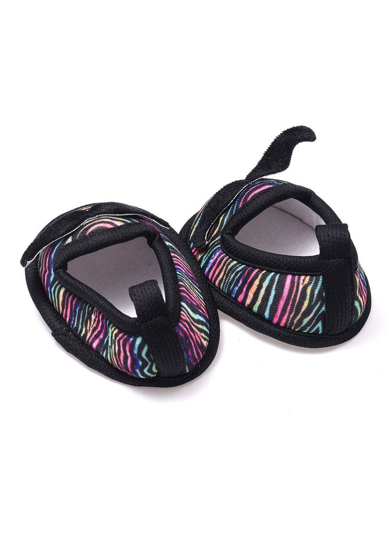 Tiny Hug Infant baby boys animal printed trendy moustache booties  - Image 3