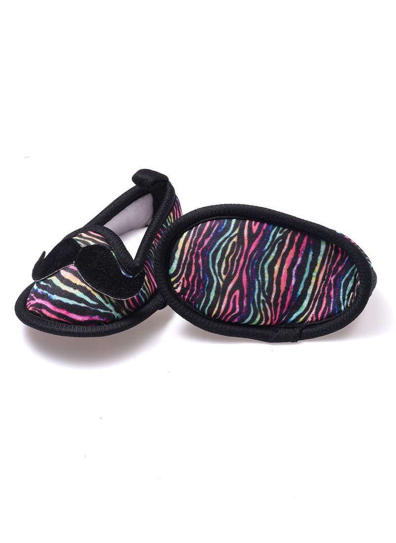 Tiny Hug Infant baby boys animal printed trendy moustache booties  - Image 2