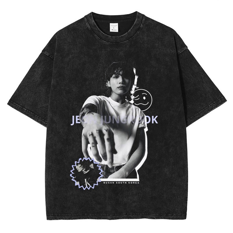 Harajuku Street Apparel Oversize T-Shirt Hip Hop Vintage Sin - Image 4