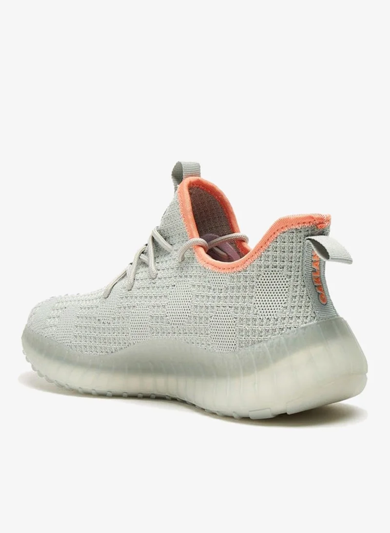 Oaklan by Shoexpress Mesh Walking Shoes with Lace-Up Closure