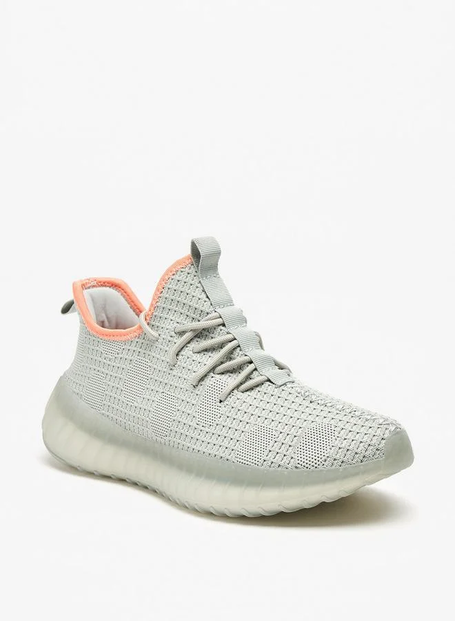Oaklan By Shoexpress Mesh Walking Shoes With Lace-Up Closure