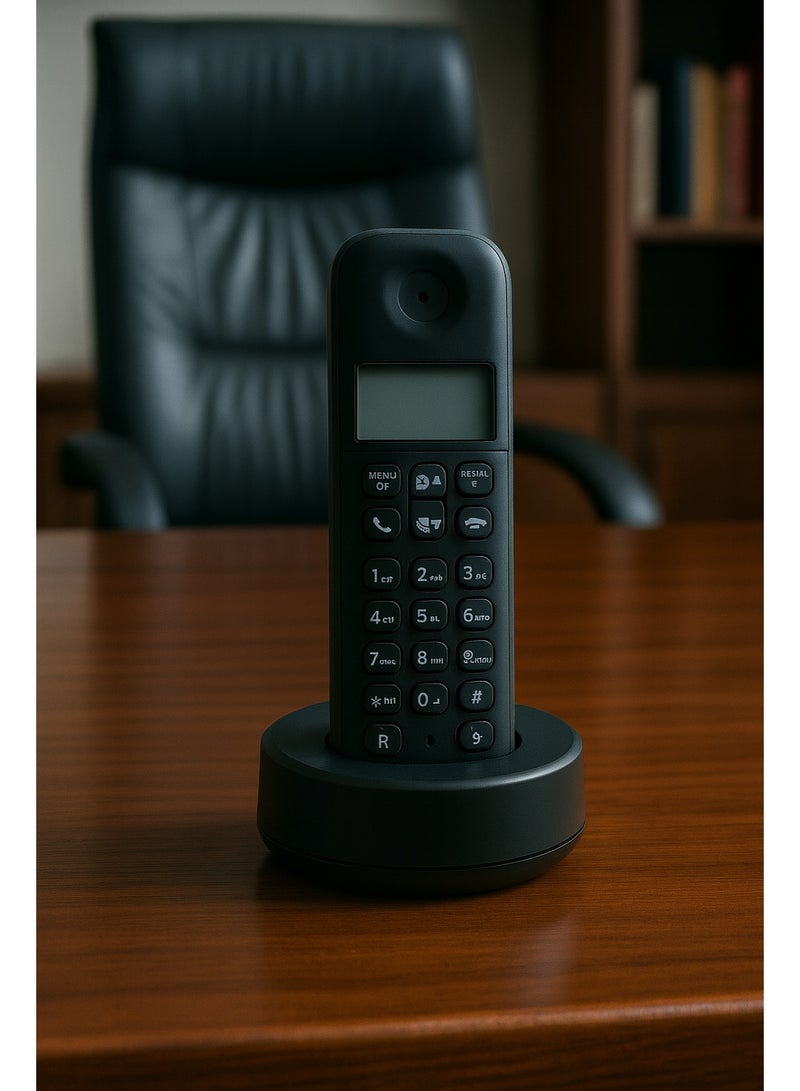 تليفون ارضي  D1601B/63  - بشاشة مضيئة -  مقاوم للانزلاق - اتصال سريع  - سجل مكالمات – لون  أسود - Image 3