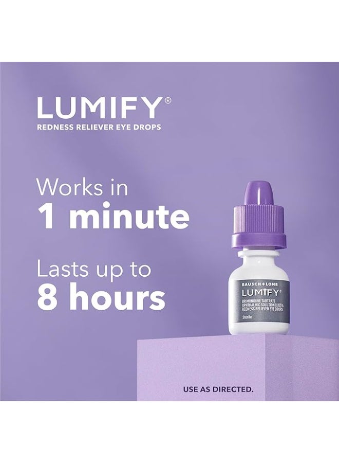 Lumify قطرات لوميفاي لتخفيف احمرار العين - 0.25 أونصة (7.5 مل) - Image 4