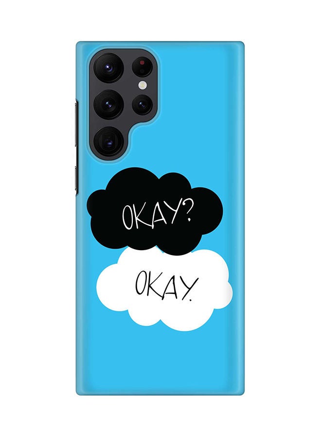 Stylizedd Case for Samsung Galaxy S22 Ultra 5G Snap Case Slim Snap Classic Series Shield Matte Finish Print - Okay Okay - Image 1