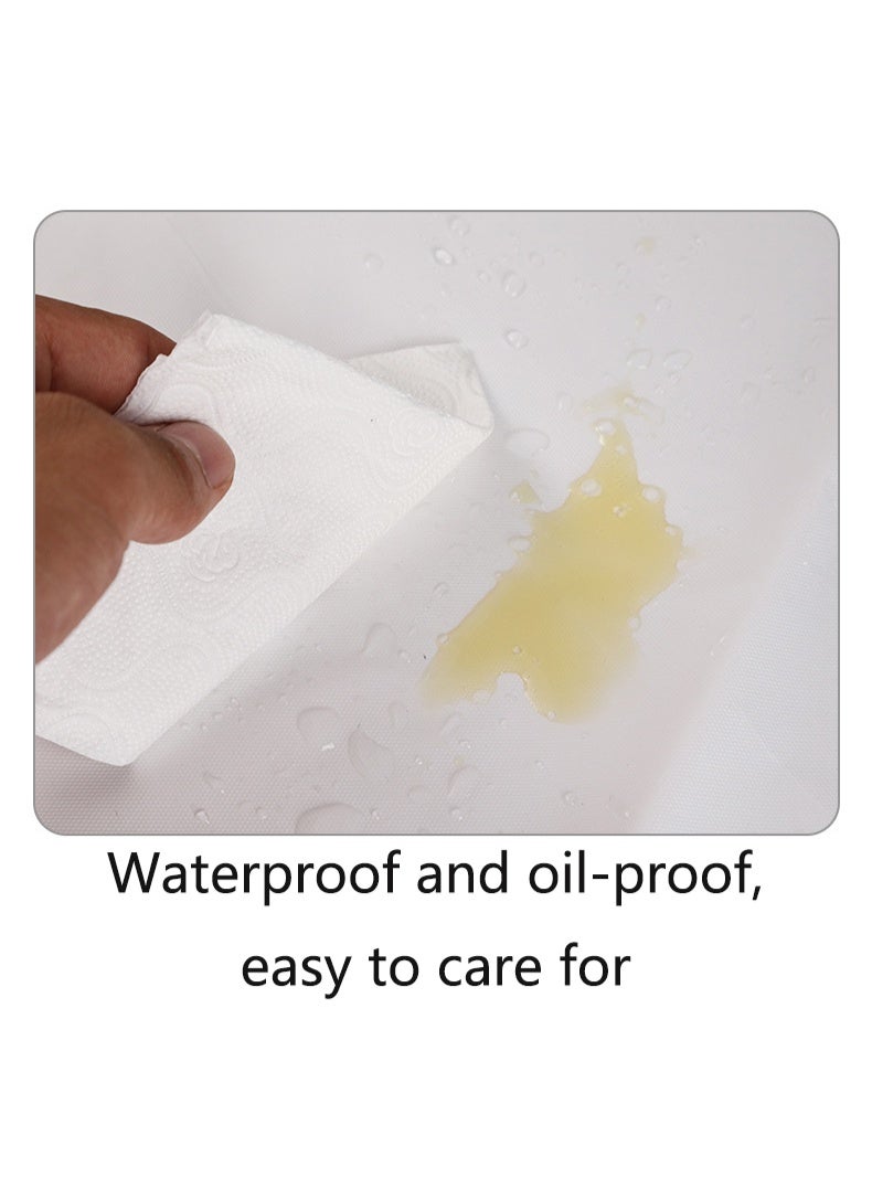 DURKU 2 Pieces Black Plastic Tablecloths 54 x 108 Inch Disposable Tablecloths Rectangular Party Tablecloths - Image 4